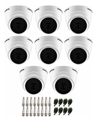 8 Câmeras Intelbras Vhl 1120 D Visão Noturna 20m + Conector