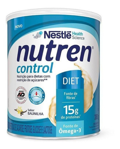 Nestlé Nutren Control Diet Em Pó Sabor Baunilha Lata 380g