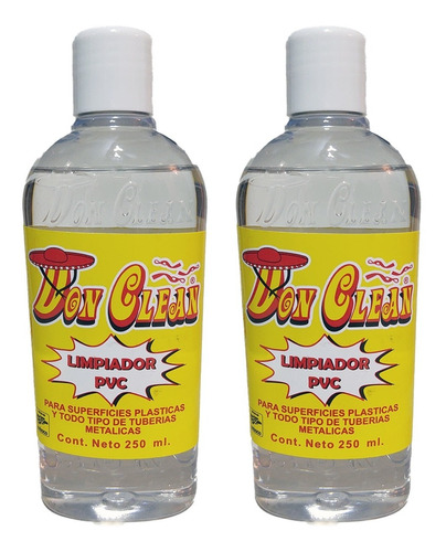 Caja De Limpiador De Pvc Don Clean De 250 Ml - 2 Pz.