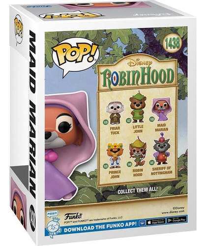Figura De Vinilo Pop! Funko Robin Hood Maid Marian 9.53 Cm