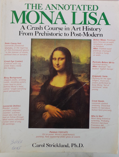 The Annotated Mona Lisa A Crash Course In Art History From Prehistoric To Post Modern Capa Comum 1992