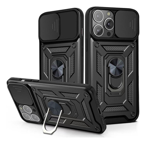 Funda Case De Motorola G50 5g Holder Protector Camara Negro