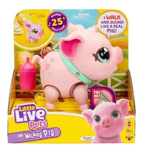 Moose Little Live Pets My Walking Pig Juguetes Interactivos