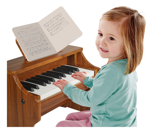 Wood City Piano De Madera (25 Teclas) Mini Instrumento Educa