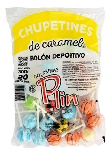 Golosinas Chupaletas Deportes X 20u - Cotillón Waf