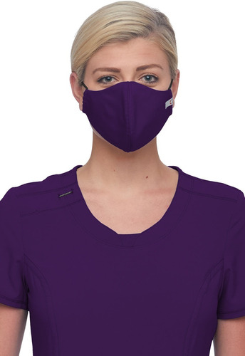 Cherokee Ww560 Paquete 5 Cubrebocas Anti Microbial Repelente Color Egg - Morado