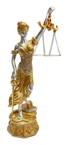 Estatua Dama De La Justicia Grande 42 Cm Figura Decorativa