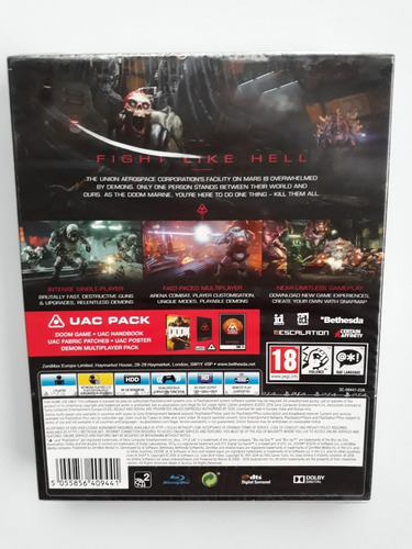 Doom Uac Pack Juego Ps4 Nuevo Y Sellado