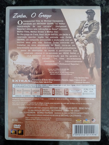Dvd Filme - Zorba O Grego (Usado)