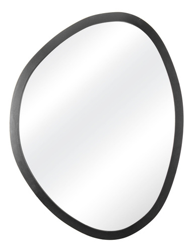 Espelho Decorativo Orgânico Preto 50x64 Cm