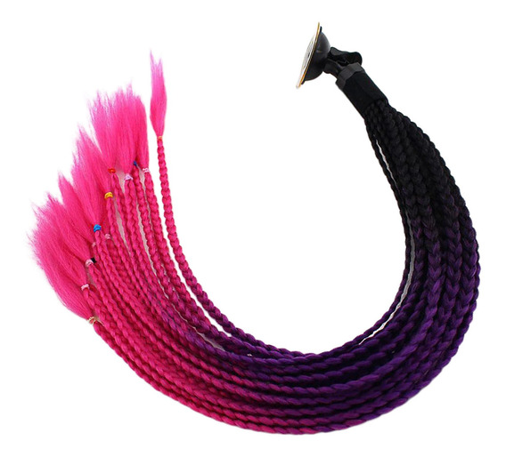 Mujeres Hombres Casco Coleta Trenzas Cola De Negro Rosa Rojo Mujeres Hombres Casco Coleta Trenzas Cola De Negro Rosa Rojo