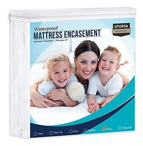 Utopía De Cama Colchón Con Cremallera Encasement - Protector