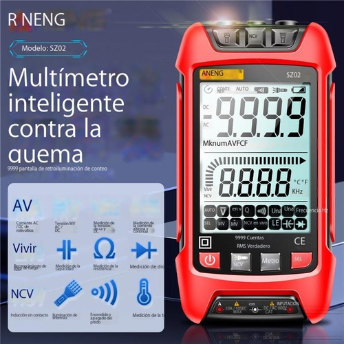 Aneng Sz02 Autorange 9999 Multifunción Digital Multifunción