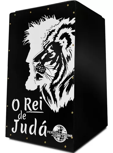 Cajon Carron Acústico Jesus/leão De Judá Percussionline