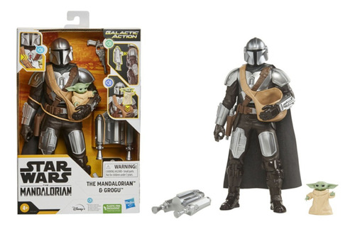 Figura The Mandalorian Y Grogu - Star Wars Hasbro Original