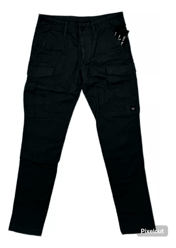 Pants Tipo Cargo Marca True Religion Color Dessert Pine