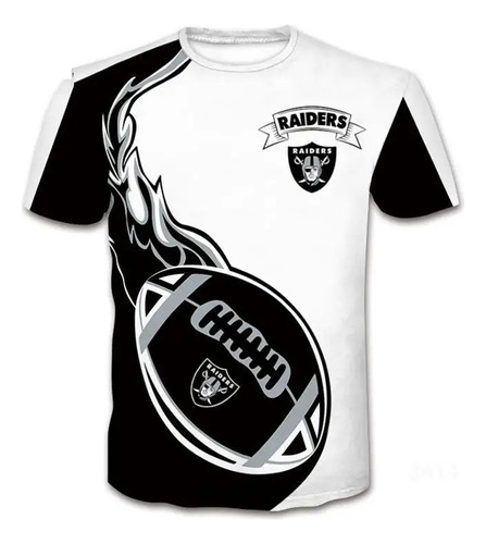 Camiseta De Manga Corta Con Estampado 3d Del Equipo De Rugby