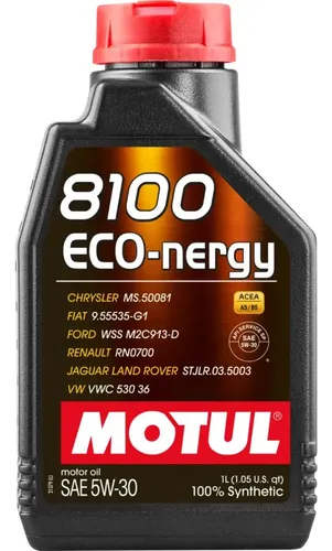 Óleo Motul 8100 Eco-Nergy 5W-30 100% Sintético – Alta Performance...