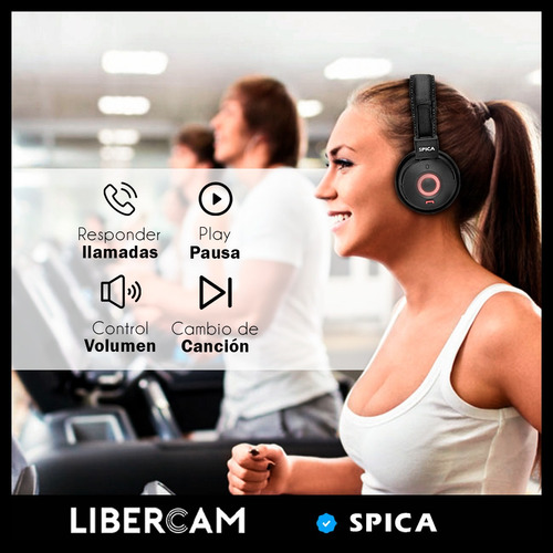 Imagen 6 de 10 de Auriculares Spica Sp-420 Vincha Bluetooth Inalambrico Radio