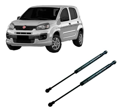 Kit 2 Amortiguadores Porton Baul Trasero Fiat Nuevo Uno Way