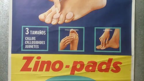 Antiguo Afiche Publicitario Zino-pads Dr. Scholl Original (Usado)