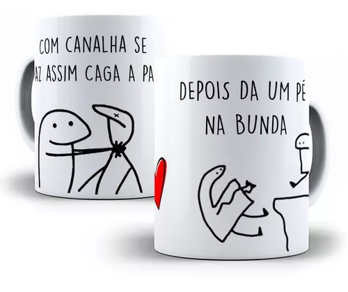 Caneca Flork Memes Engraçados - Ironia É Gostar Do Cheiro