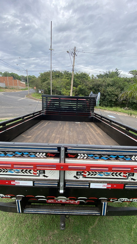 Ford F 350 Ano 2002 Vermelha Carroceria Madeira