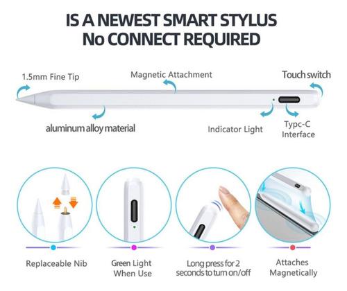 Lápiz Pencil Para Apple iPad Todos Los Modelos Touch