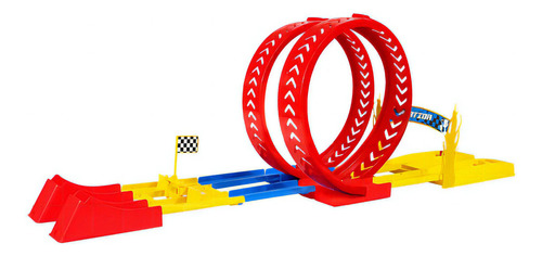 Race Looping Challenge 2 Pista Lançador Carro Samba Toys 381
