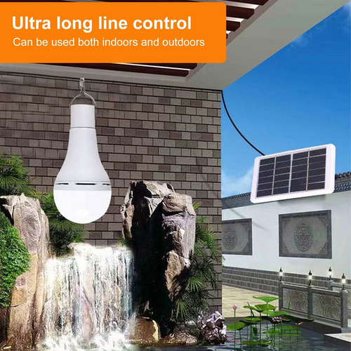 Luz Nocturna F, Bombilla De 7 W, Lámpara Solar Para Acampar,