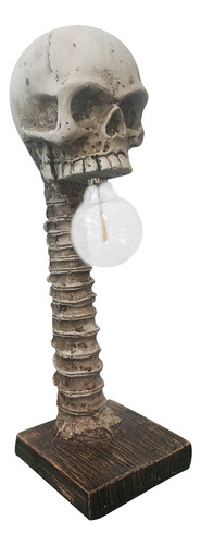 Lámpara De Mesa Con Diseño De Calavera Para Halloween, Decor