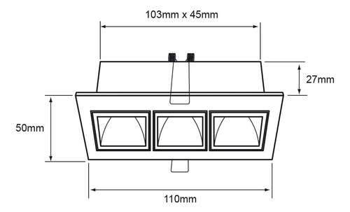 Imagen 4 de 5 de Lámpara Mini Cardan Led, Negro, 7w, Incrustar Interior