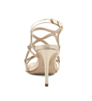 Sandália Schutz Round Stripes Metalizado Dourado S0206600620
