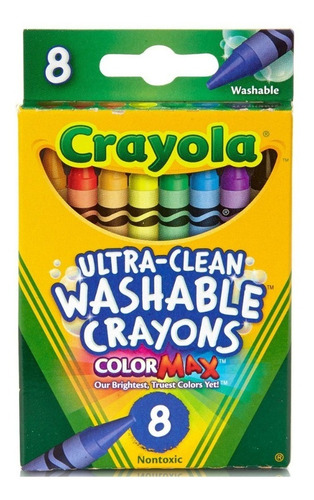 Crayola: Caja X 8 Crayolas Lavables - Tienda Oficial