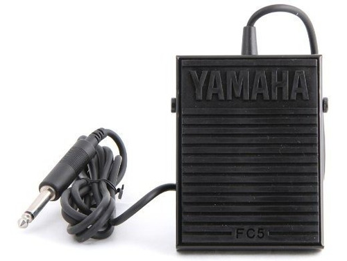 Yamaha Fc5 Compact Sustain Pedal For Portable Keyboards, Bla
