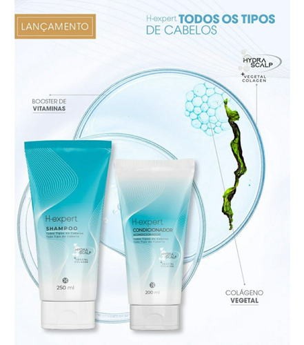 Shampoo Condicionador Máscara Óleo Leave-in H-expert Hinode