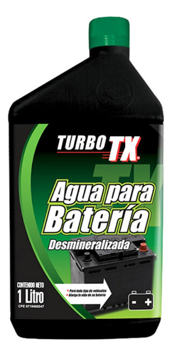 Agua Para Bateria Desmineralizada Turbo Tx 1lts 