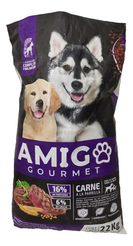 Alimento Para Perro Amigo Gourmet Croquetas 22 Kg