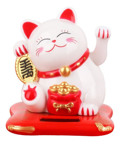 Maneki Neko, Gato De La Fortuna, Con El Brazo Ondulado, Boni