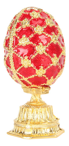 Estilo Fabergé Decorativo Pintado A Mano Con Bisagras Esmalt