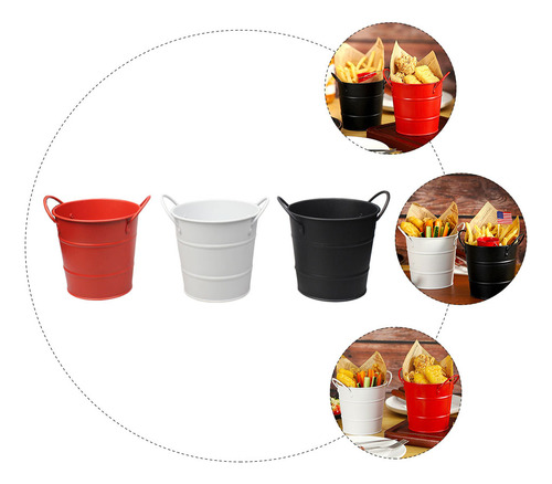 Cubo De Almacenamiento De Pollo Frito, Cubo Para Comida, 3 U