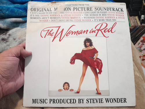 The Woman In Red Stevie Wonder En Formato Lp,acetato,vinyl (Usado)