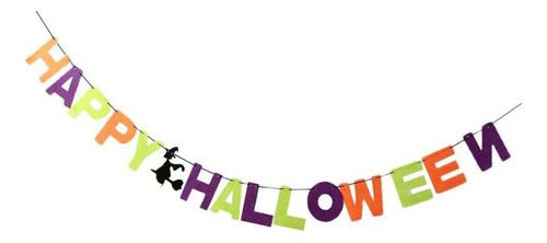 Brillante Happy Halloween Decoración Prop No Tejida Niños