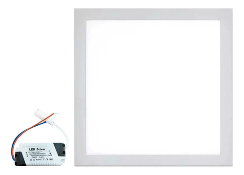 Kit 5 Painel Plafon Led 30x30 24w Luminária Embutir No Forro