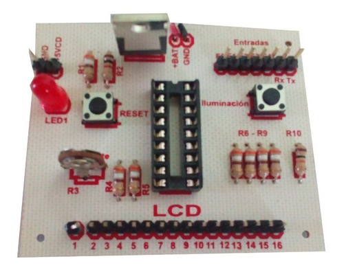 Kit Control Display Lcd P/ Pic Libro Microcontroladores Pic
