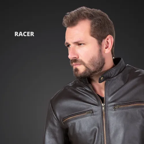 Jaqueta de cheap couro cafe racer