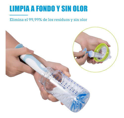 Kit De Limpieza Para Biberones Y Botellas 6 Cepillos Multi