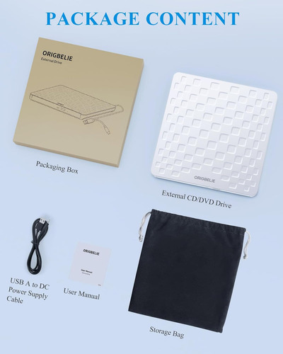 External Cd Dvd Drive For Laptop, Usb 3.0 Type-c Ultra Sl...