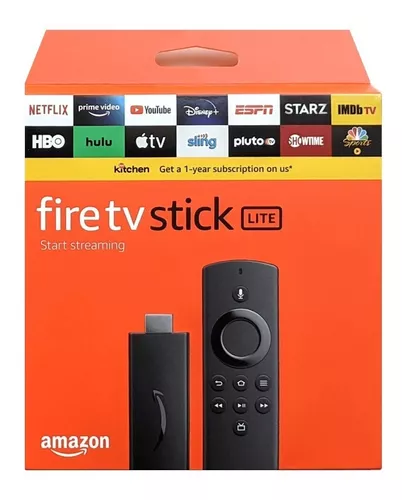 Fire tv Stick Fire TV Stick Lite Edición 2022 B091G4YP57 2.ª  generación de voz Full HD 8GB negro con 1GB de memoria RAM