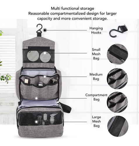 Bolsa De Maquillaje De Viaje, Bolsa De Aseo Colgante